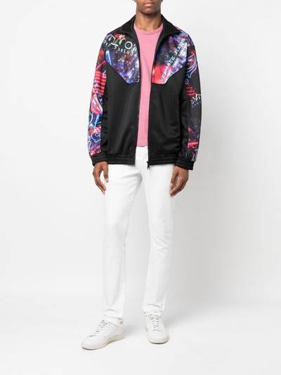 VERSACE JEANS COUTURE logo digital-print bomber jacket outlook