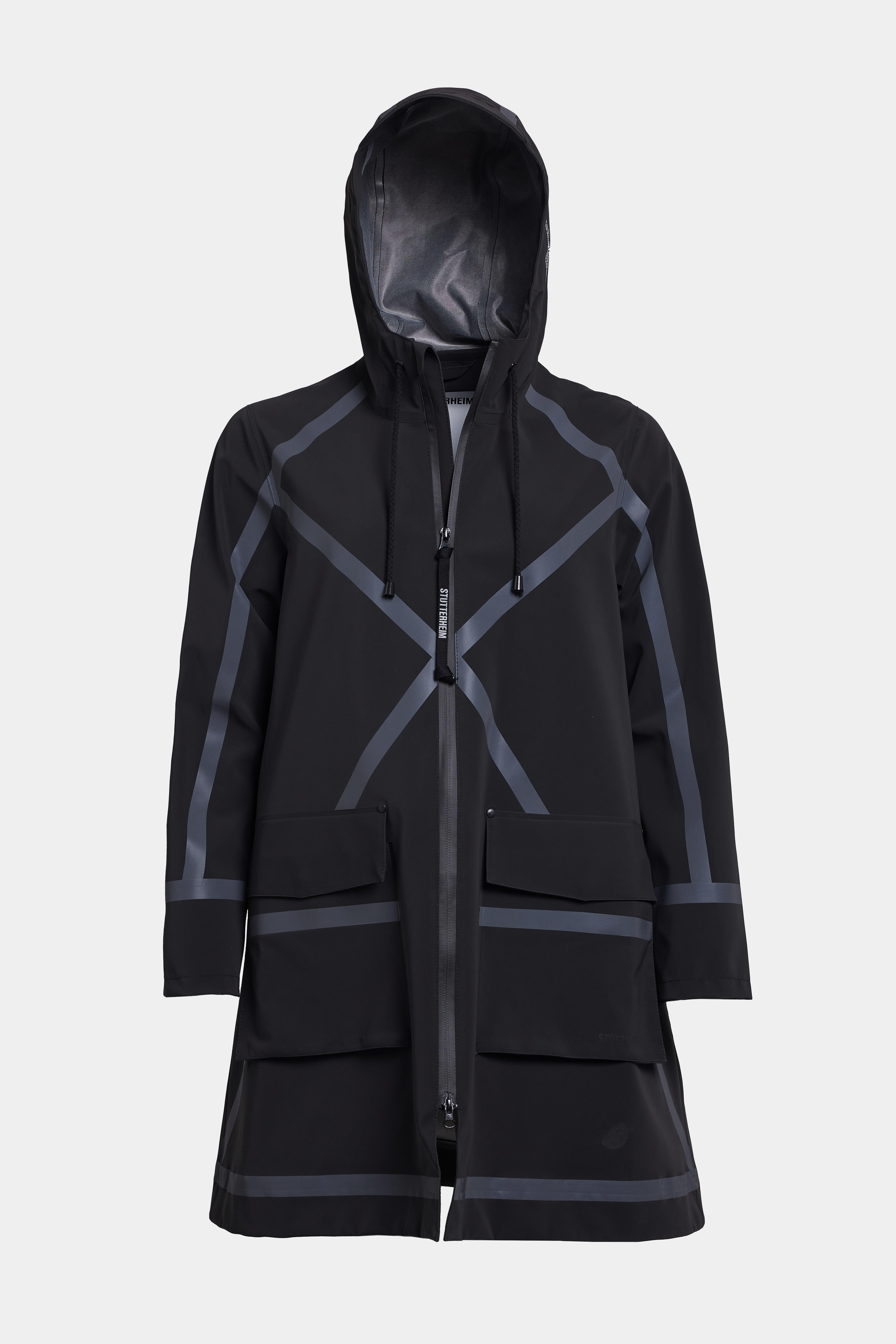 Mosebacke Tape Matte Raincoat Black - 6