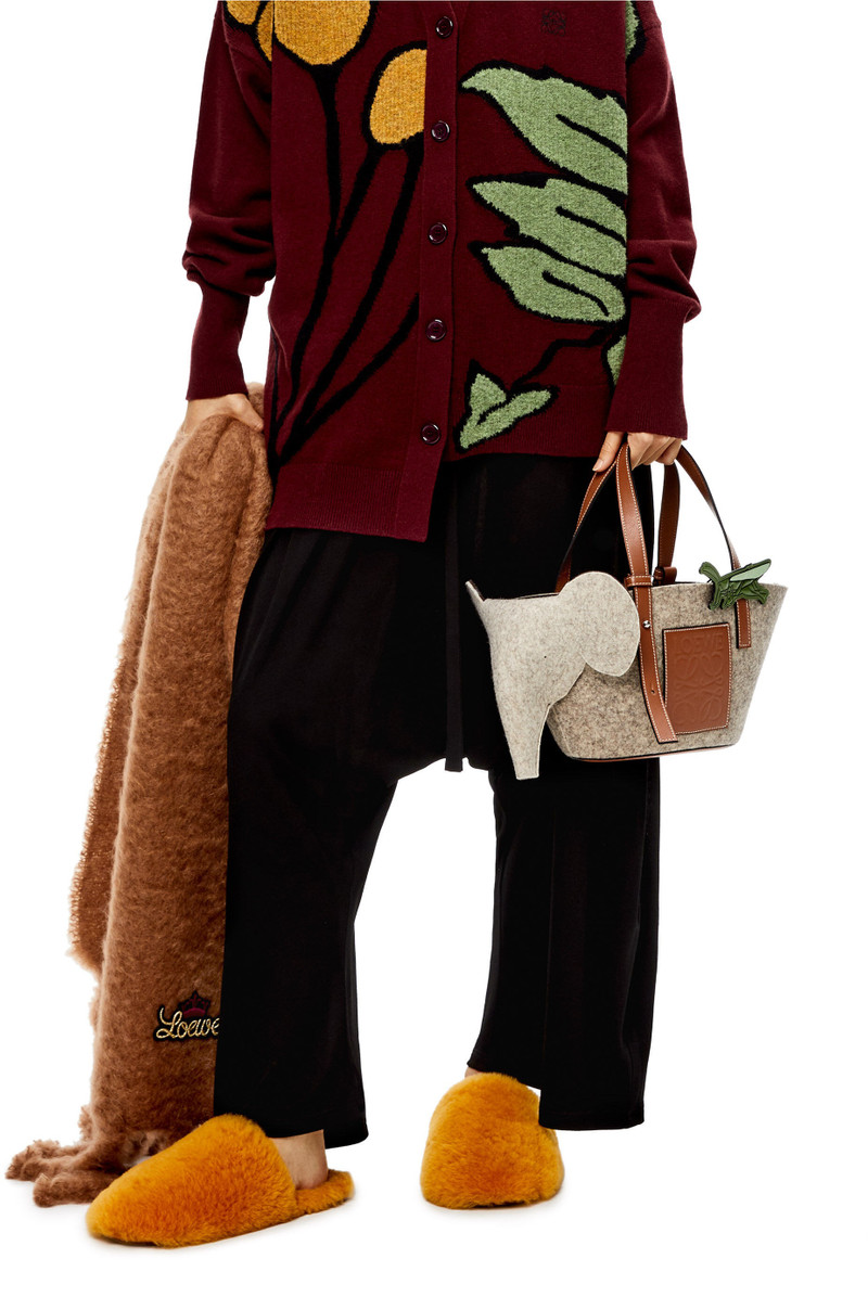 Loewe Grasshopper pin charm in calfskin and metal outlook