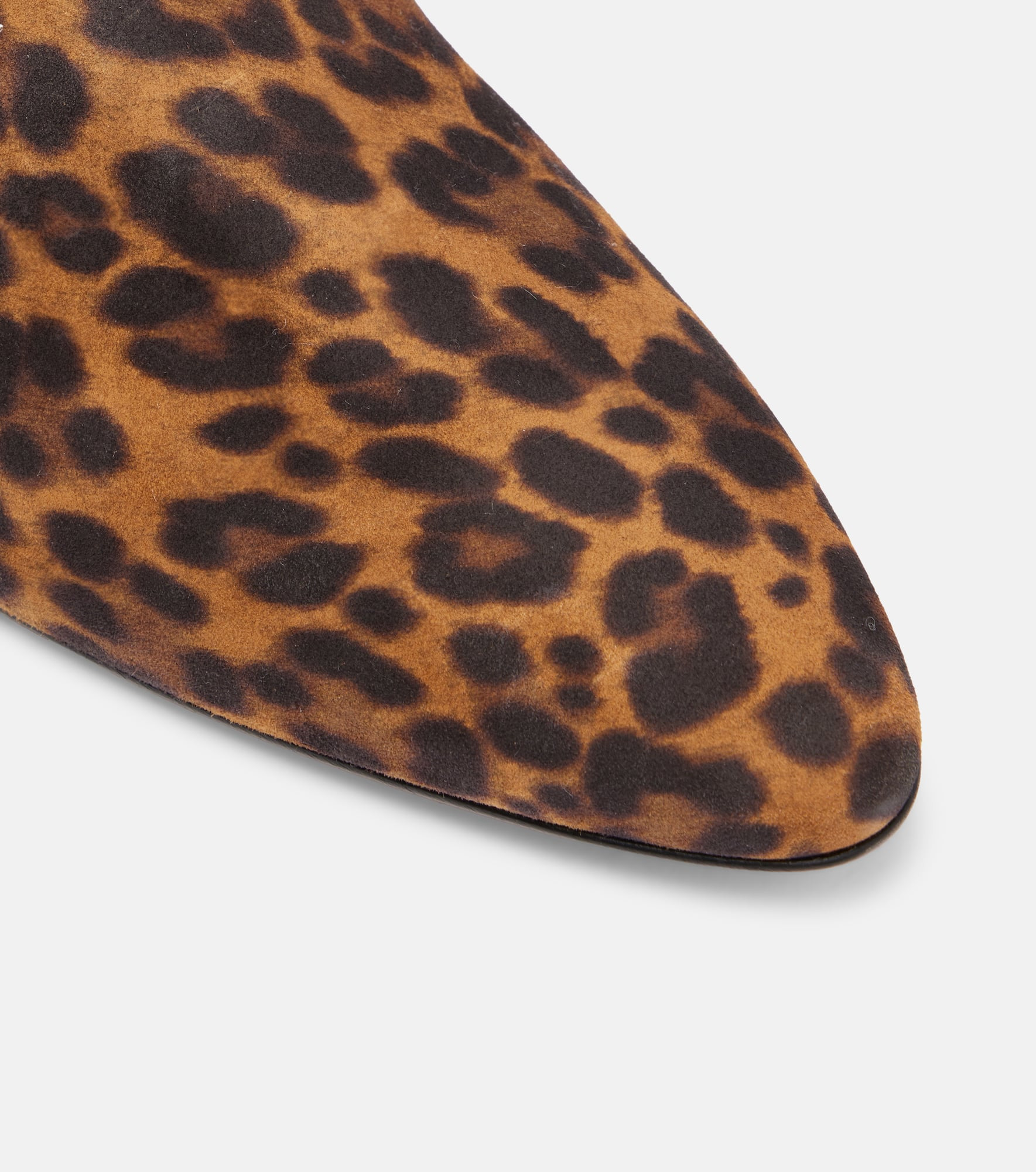 Leopard-print suede knee-high boots - 5