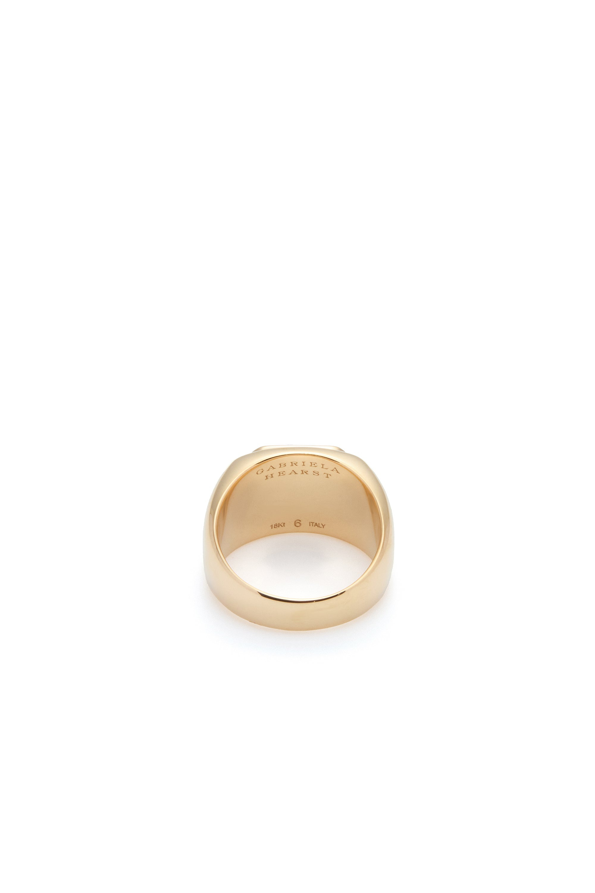 Large Ring 18k Gold & Howlite Stone - 4