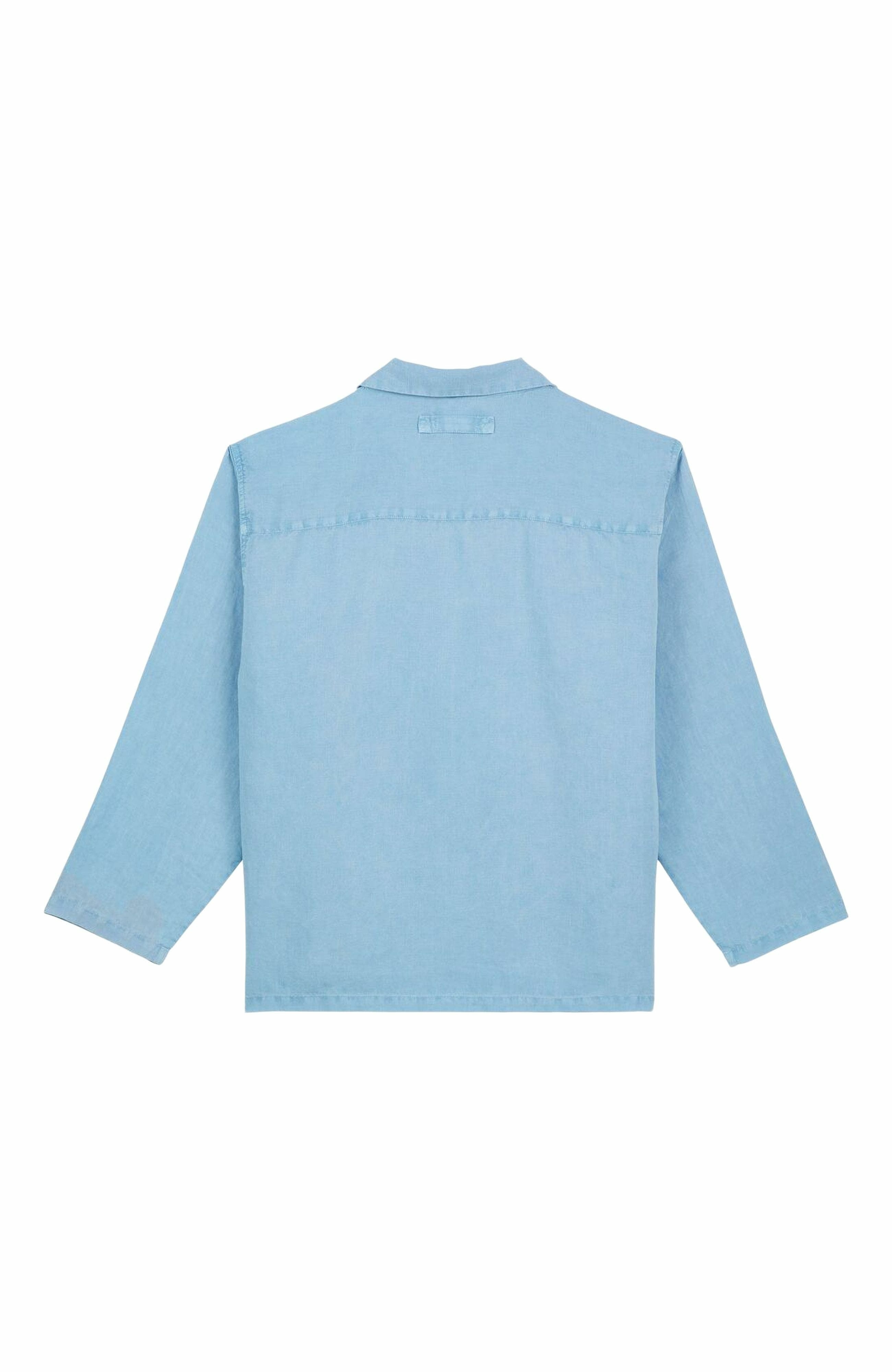 Vilebrequin Men's Linen Mineral Dye Shirt in Source at Nordstrom - 2