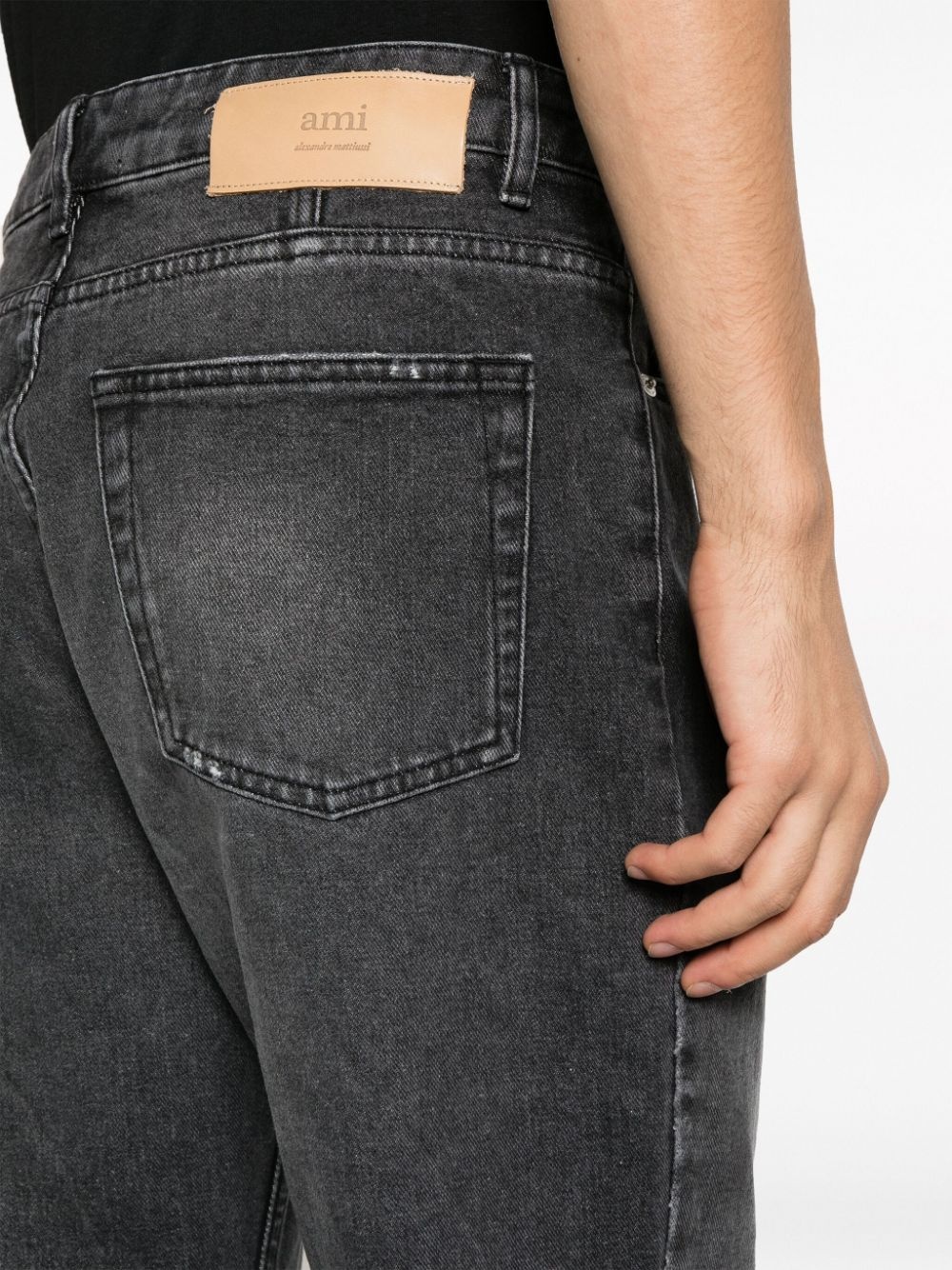 mid-rise straight-leg jeans - 5