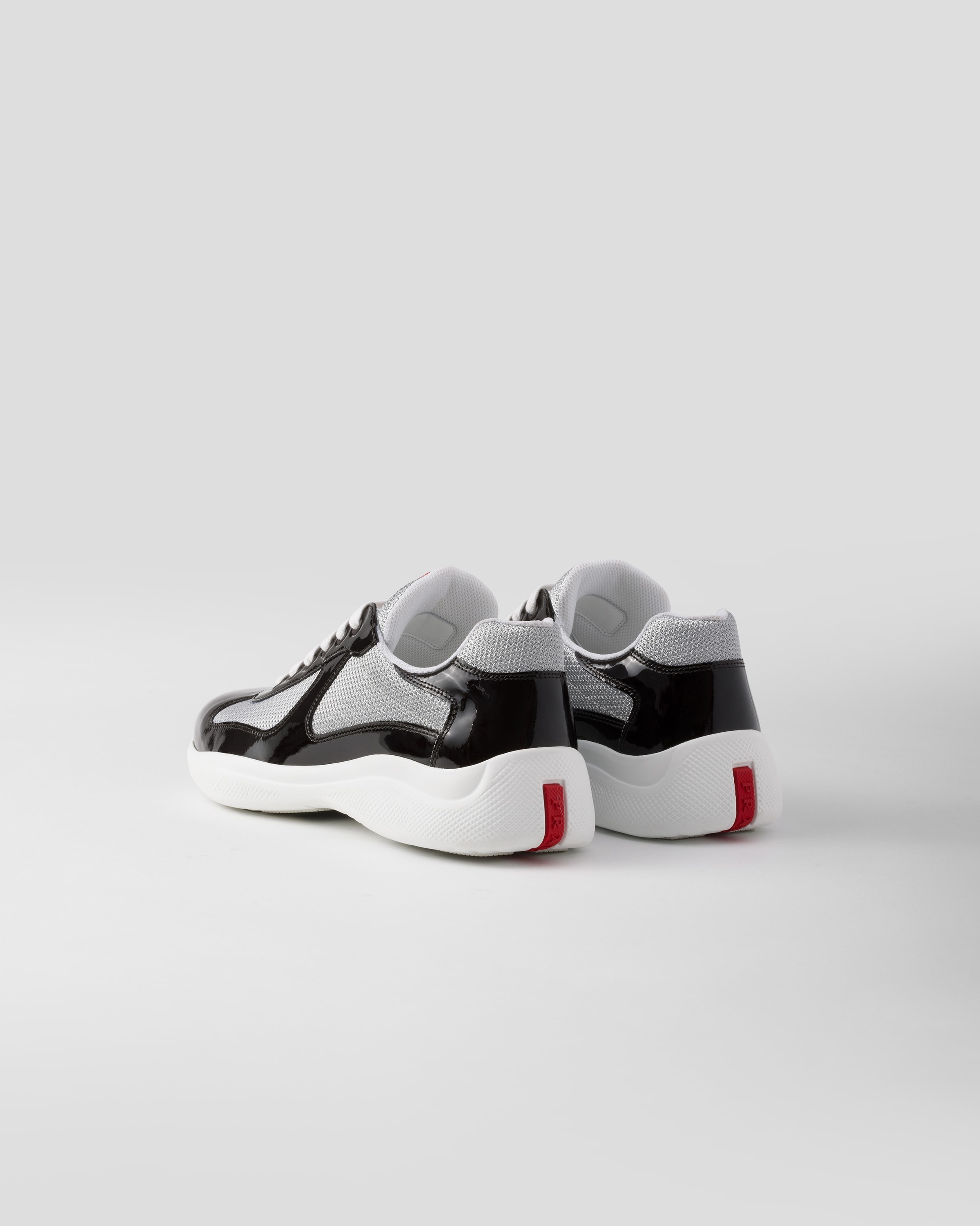 Patent leather and technical fabric Prada America's Cup sneakers - 4