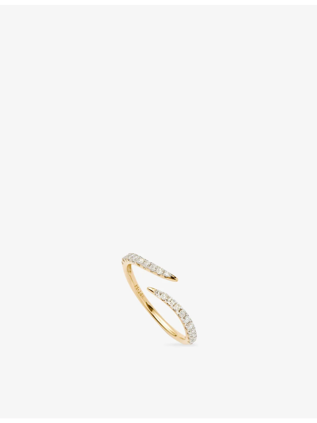 Fine Open Claw 9ct Gold and 0.31ct Diamond Ring - 1