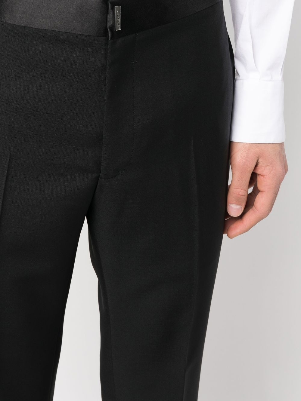 slim-cut tailored trousers - 5