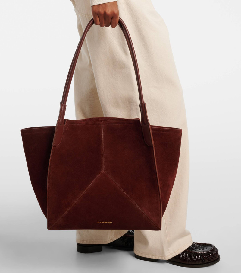 Victoria Small suede tote bag 2