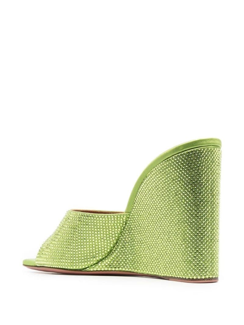 Lupita 95mm crystal-embellished wedges - 3