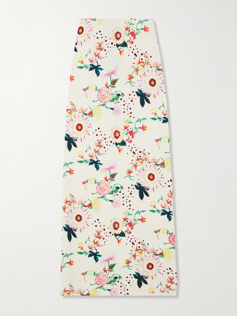 Floral-print Jersey Midi Skirt 1