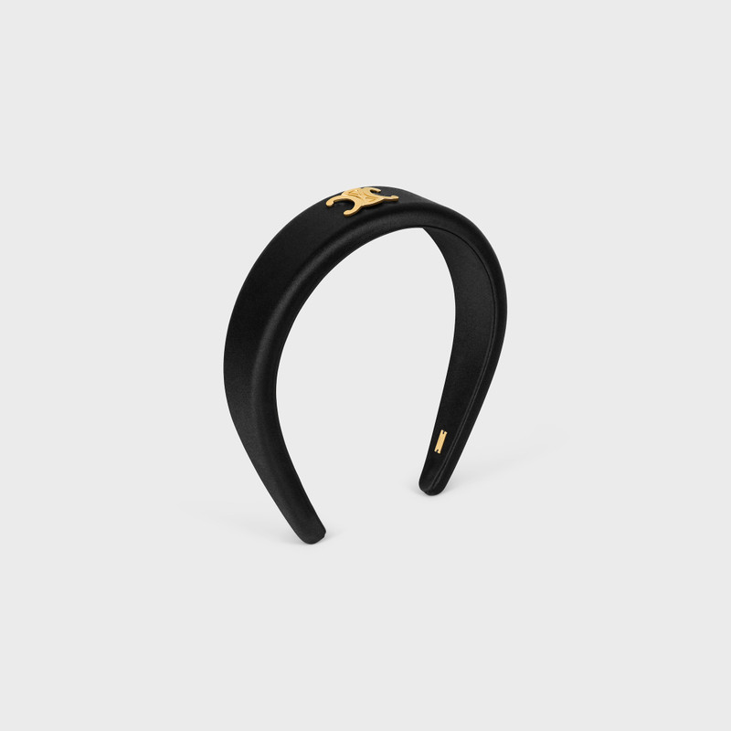 CELINE Celine Headband in Polyester and Brass with Gold Finish outlook