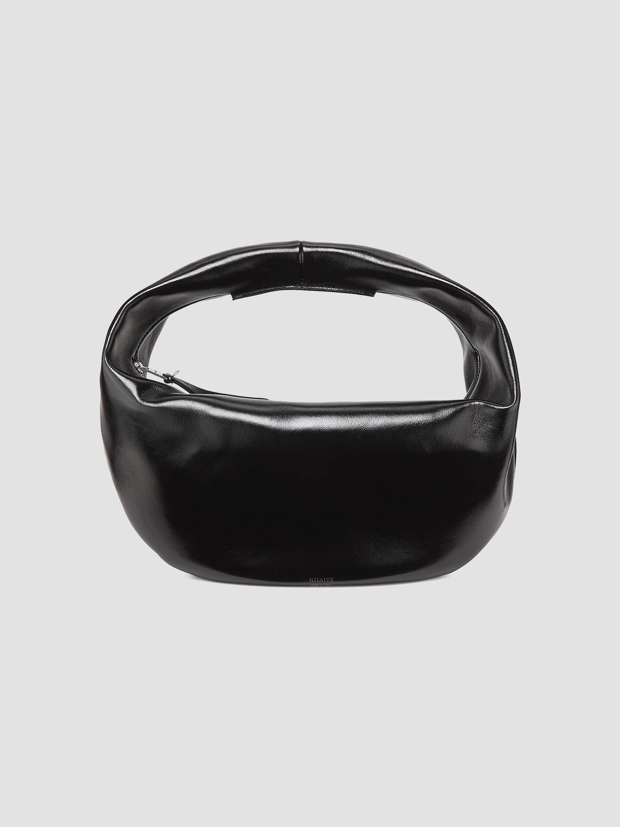 Women's Medium Olivia Leather Hobo Bag - Black - 1