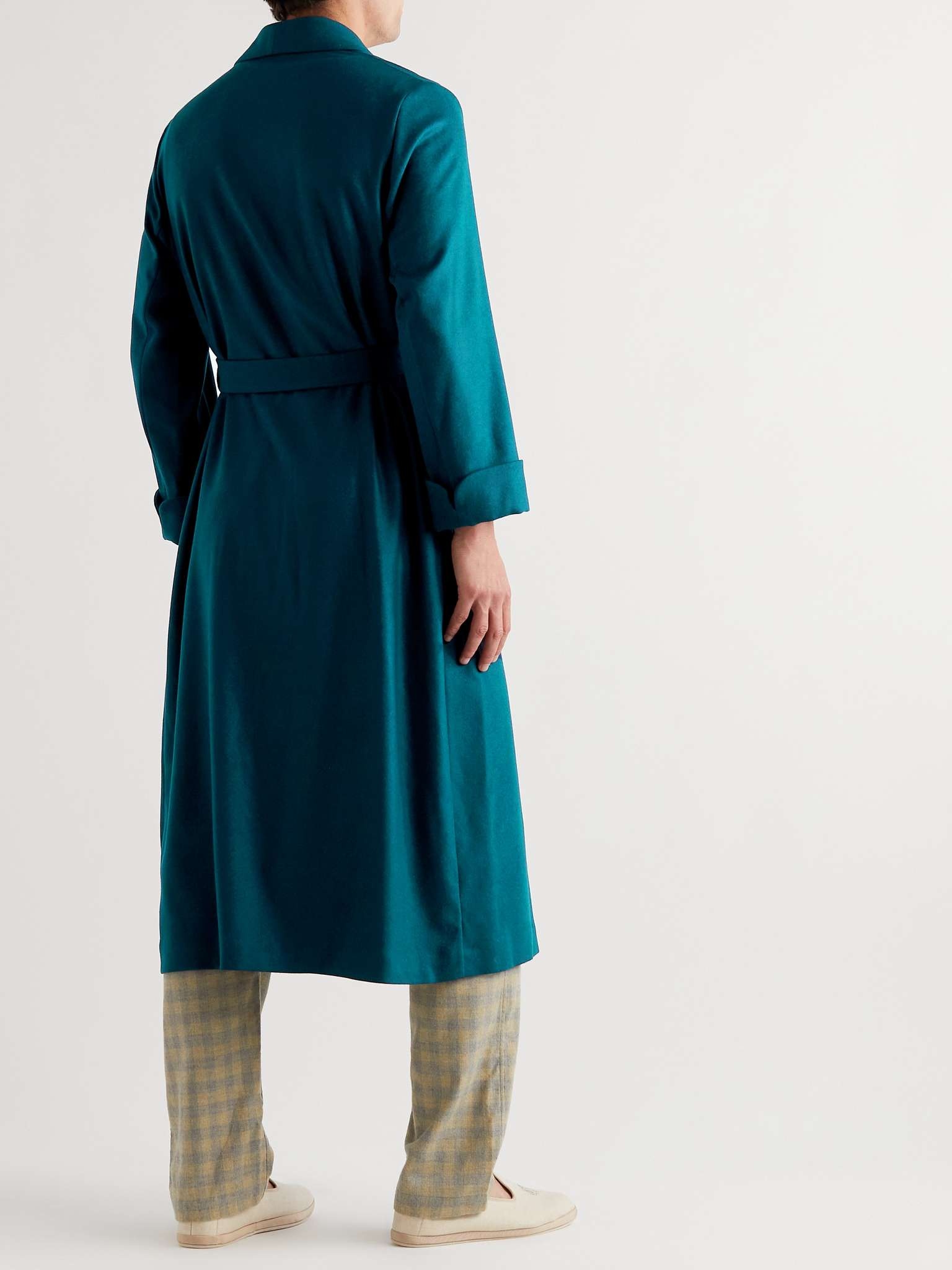 Stretch Cashmere and Silk-Blend Robe - 3