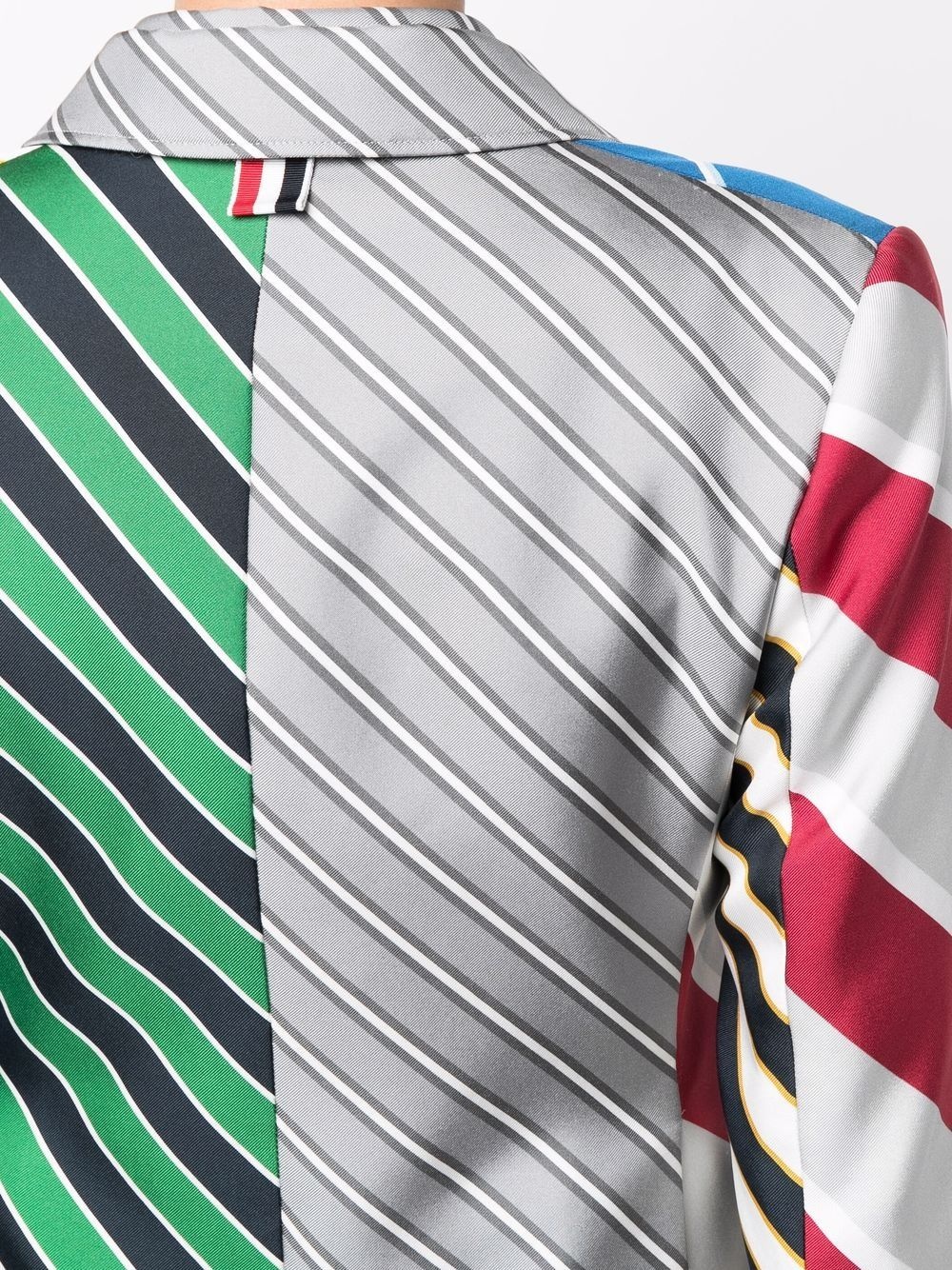 multi stripe-print blazer - 5