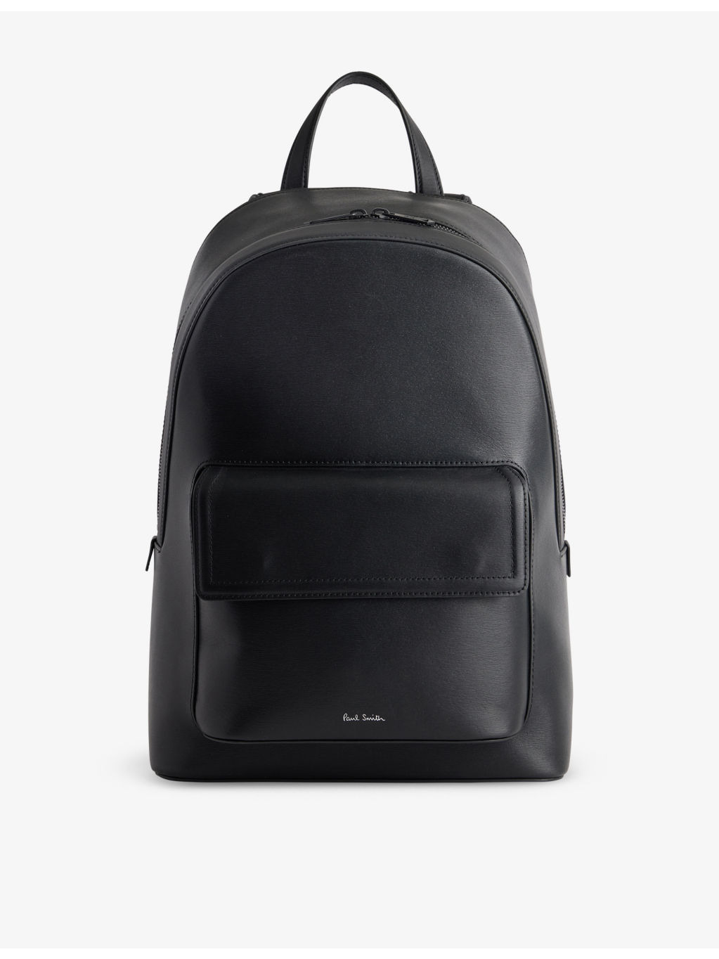 Embossed leather backpack - 1