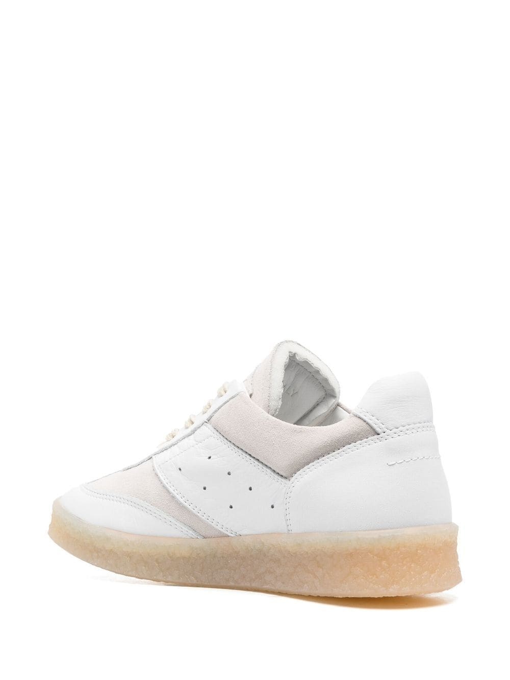 panelled low-top sneakers - 3