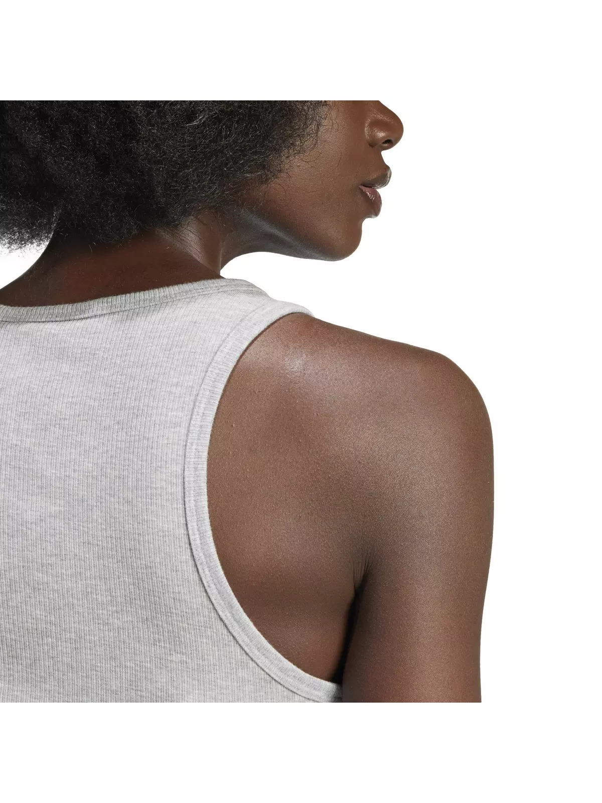 Originals Women's Essentials Ribbed Tank Top-Grey - 4