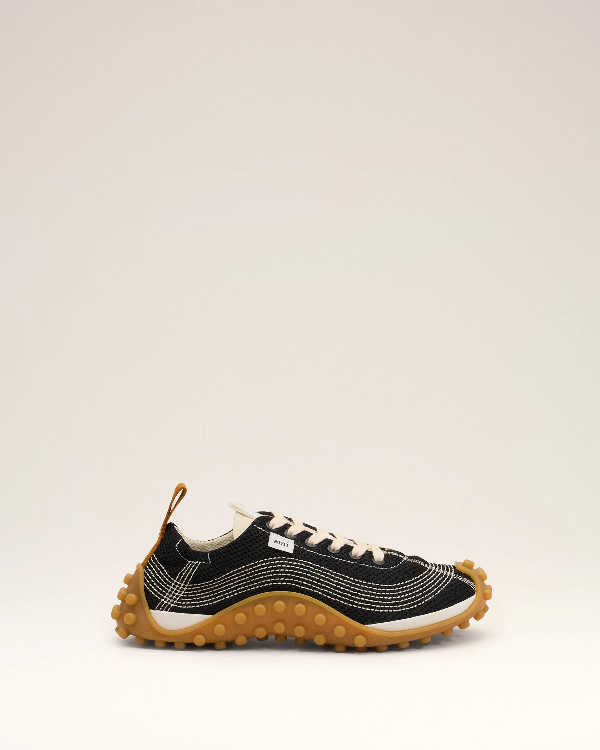 BLACK MESH MIRAGE SNEAKERS - 1