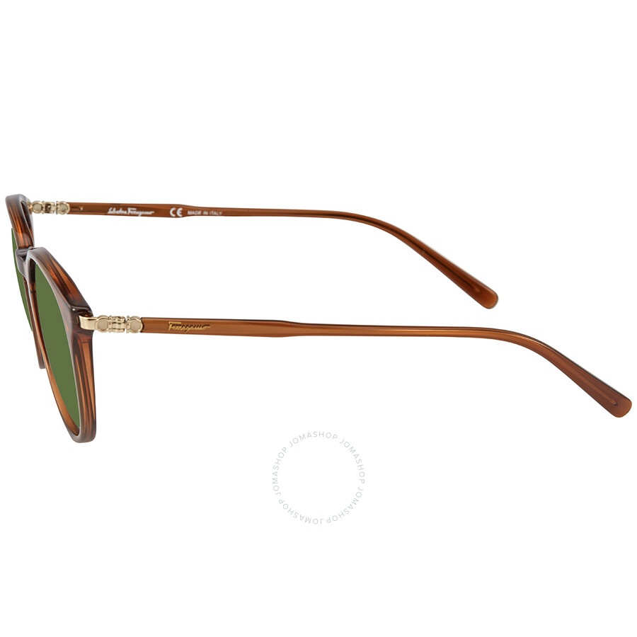 Salvatore Ferragamo Green Round Sunglasses SF911S 210 53 - 3