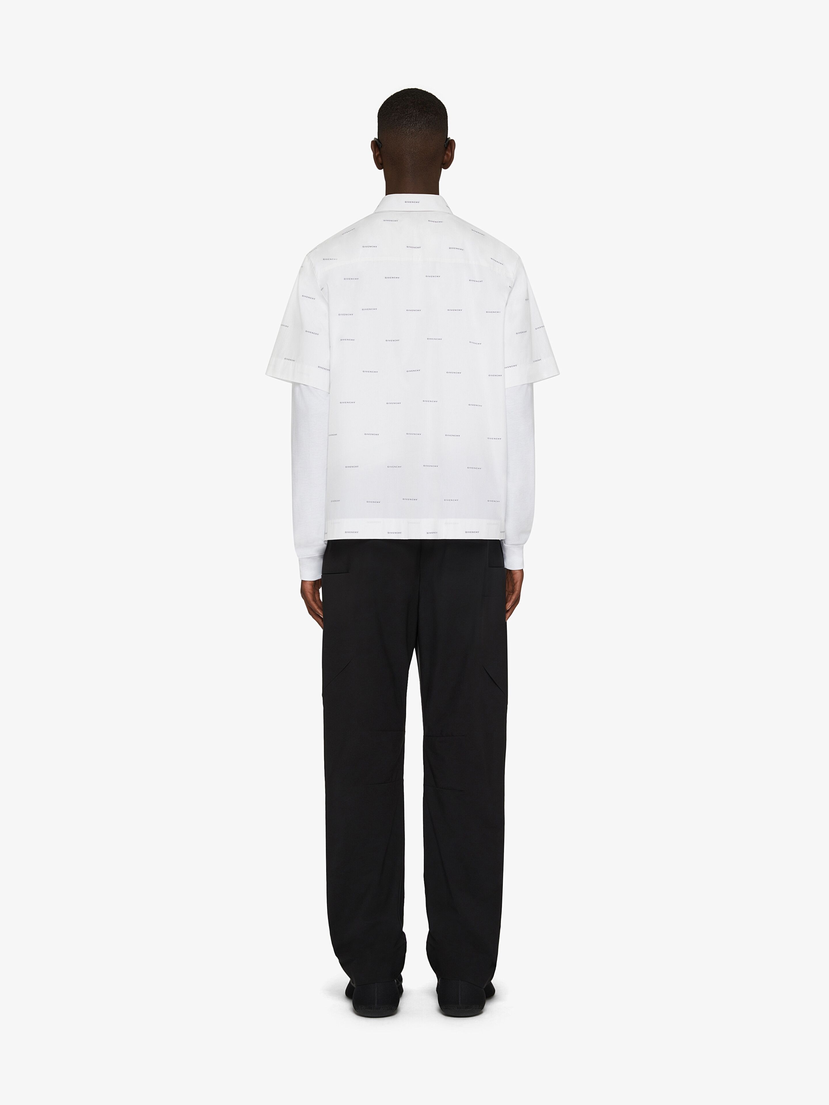 ZIPPED BOXY FIT SHIRT WITH GIVENCHY ALL-OVER - 4