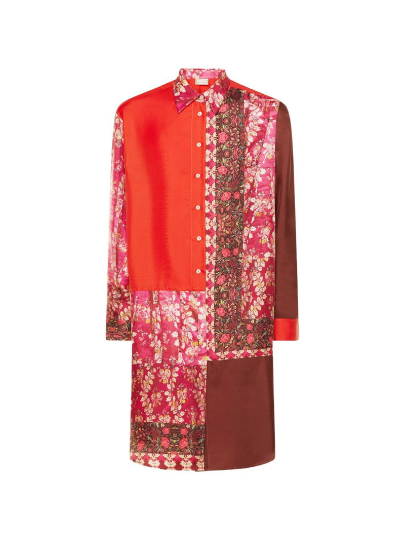 patchwork-design long-sleeve shirt 1