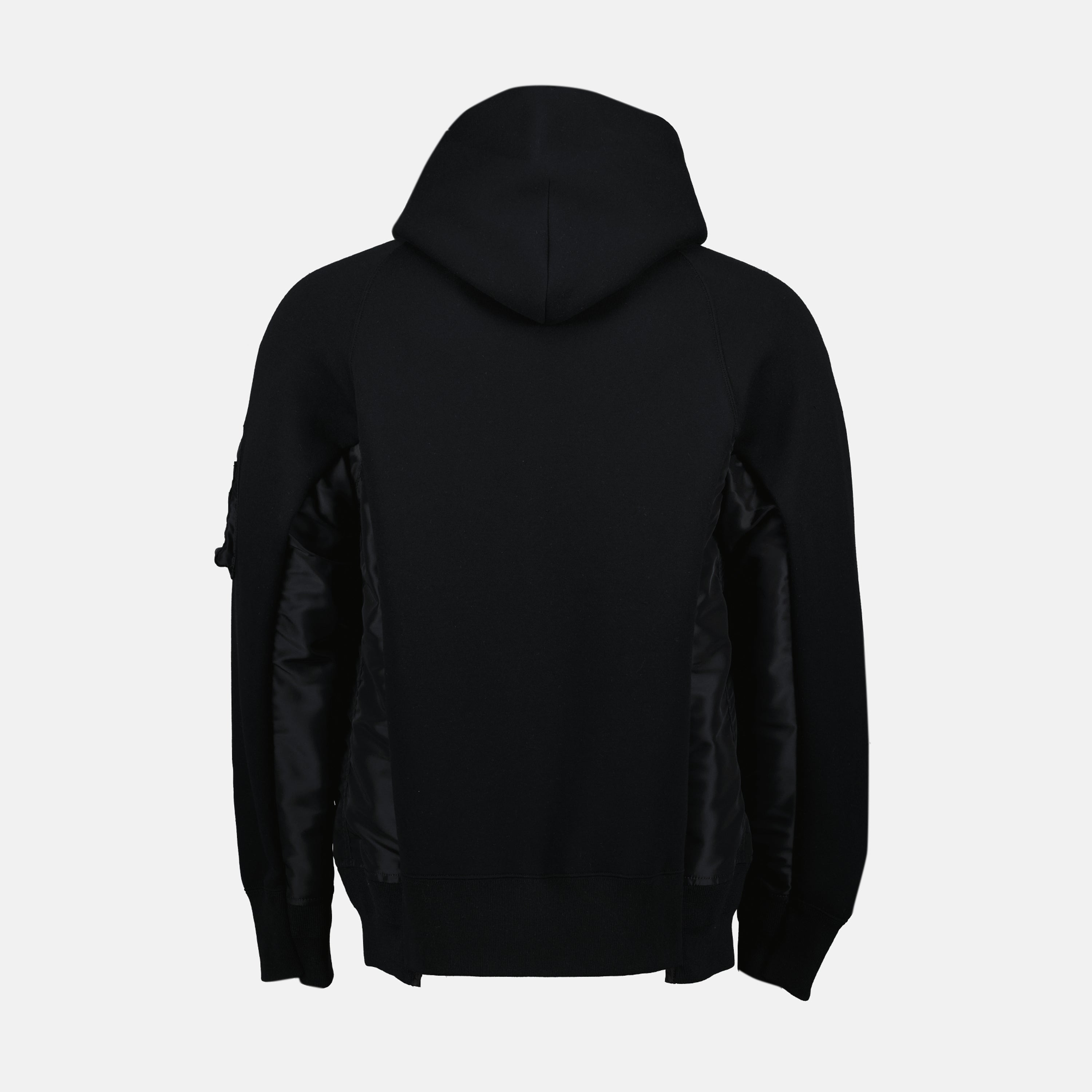 Sweat zippée bi-matière - 4