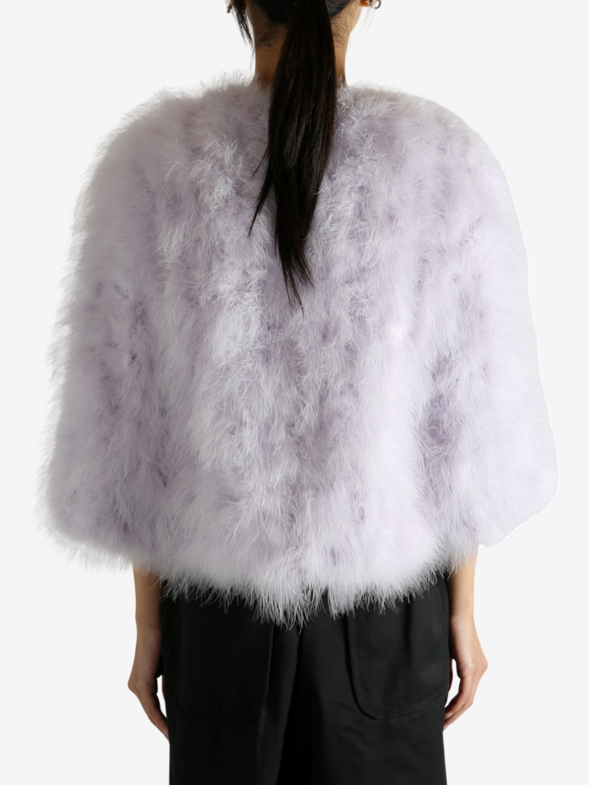 YVES SALOMON - Women Delicate Fluffy Coat - 3