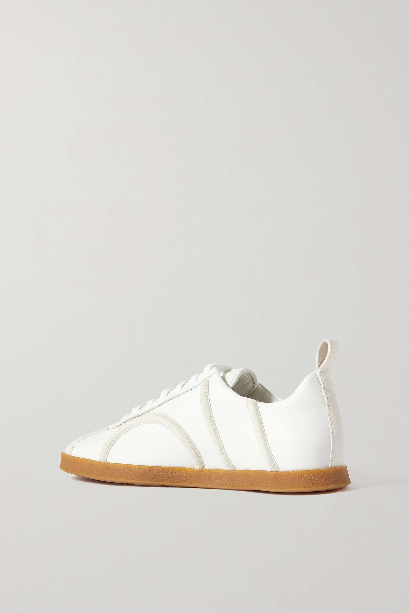 Leather and suede sneakers - 3