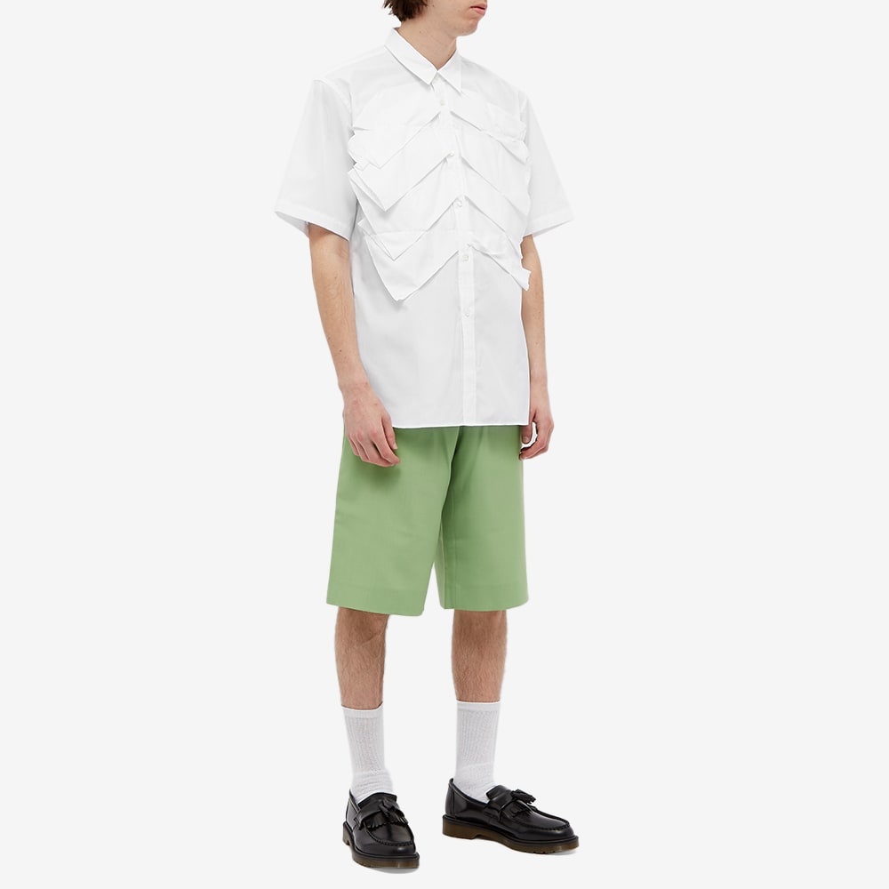 Comme des Garcons Homme Plus Short Sleeve Overlayed Pleats S - 6