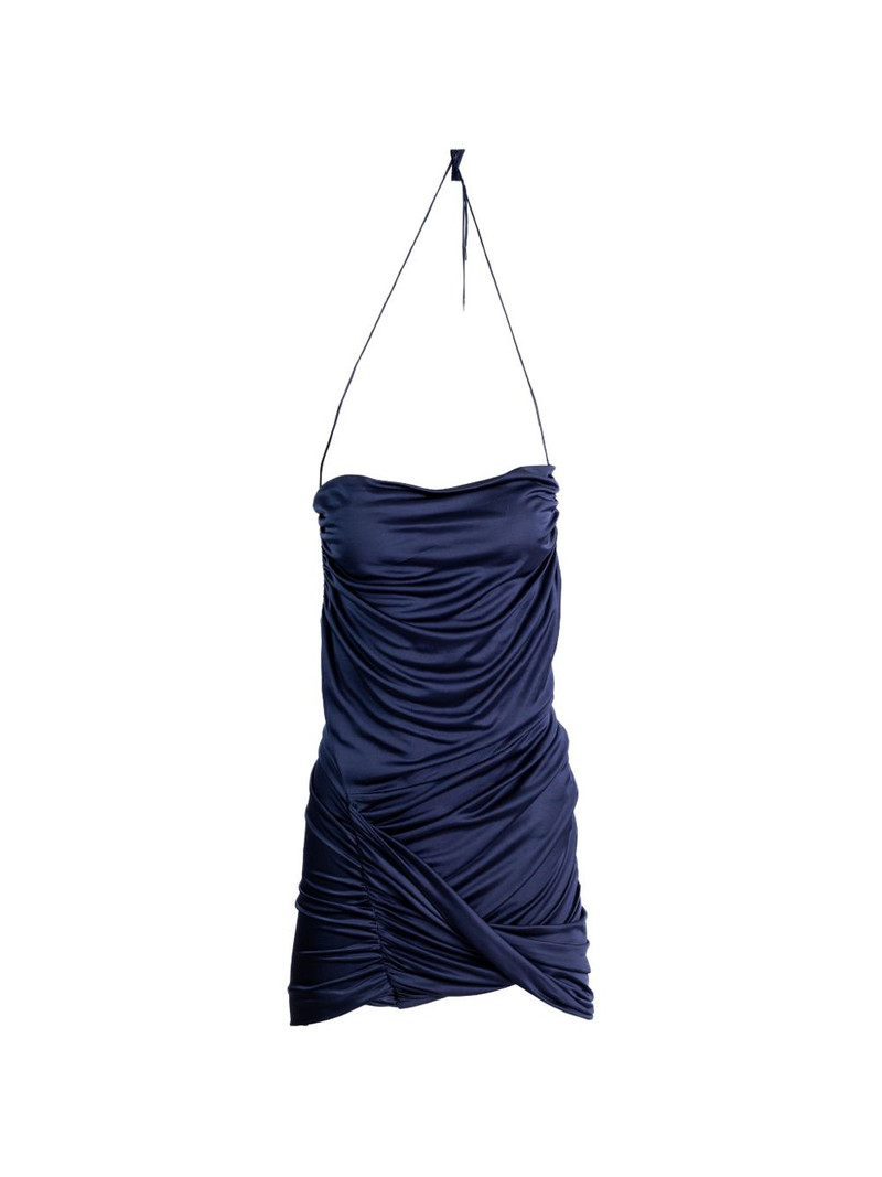 draped sleeveless dress 1