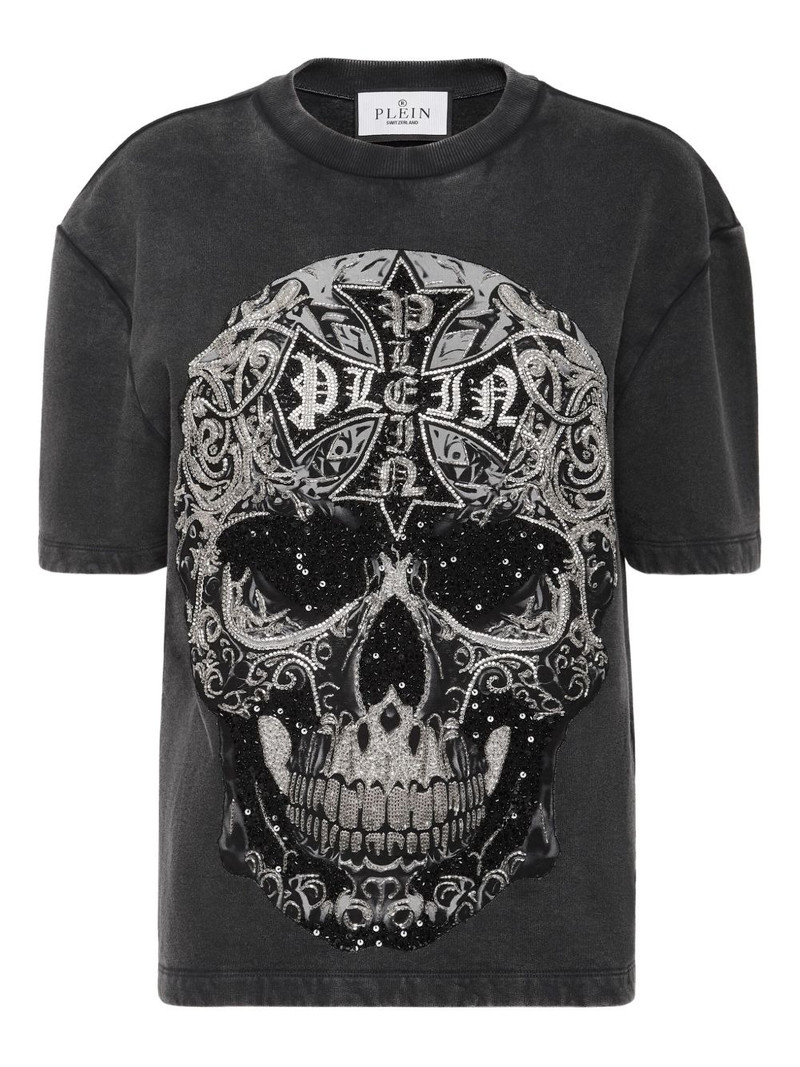 skull-print T-shirt 1