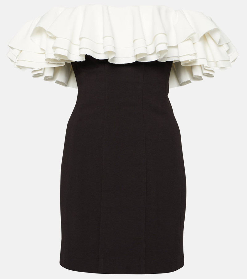 Kiara off-shoulder ruffled minidress - 1