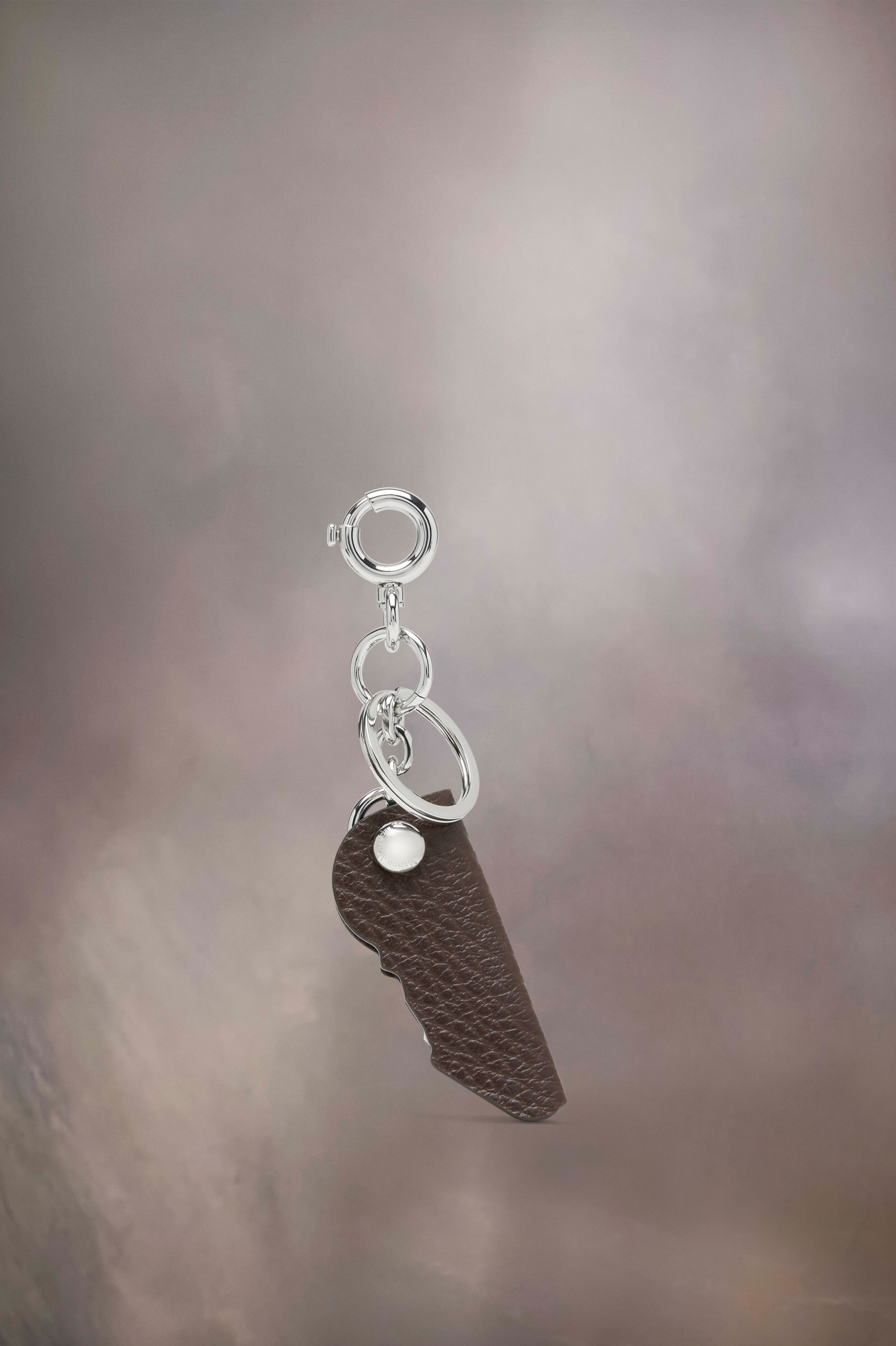 Logo leather keyring - 2