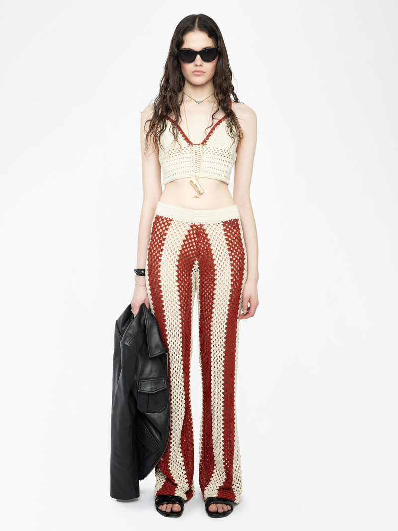 Zadig & Voltaire Taly Women's White Crochet Tank Top outlook