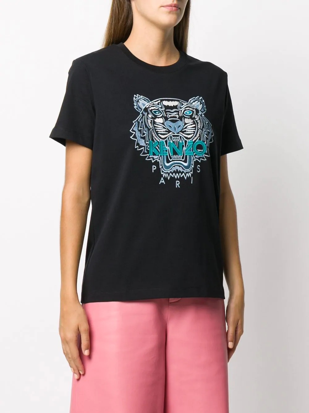 tiger-motif short-sleeve T-shirt - 3