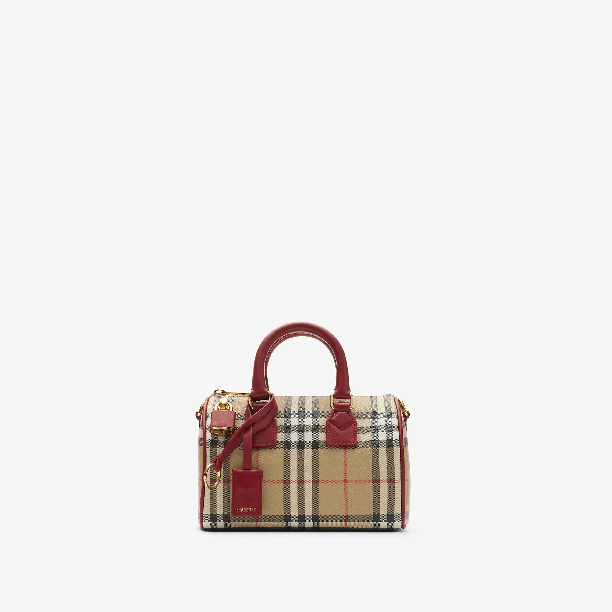 Mini Check Bowling Bag - 1