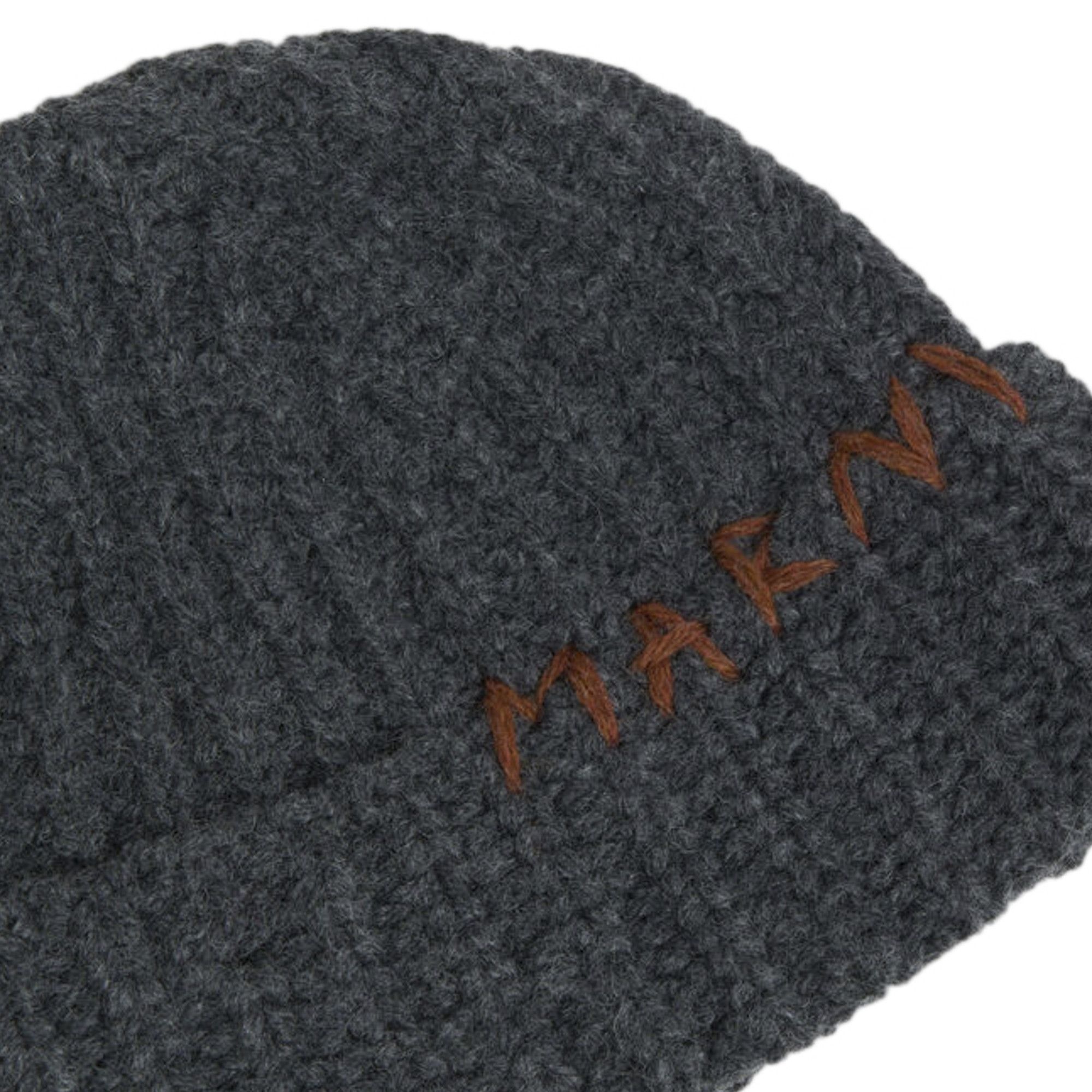 Marni Shetland Mending Beanie 'Granite' - 3