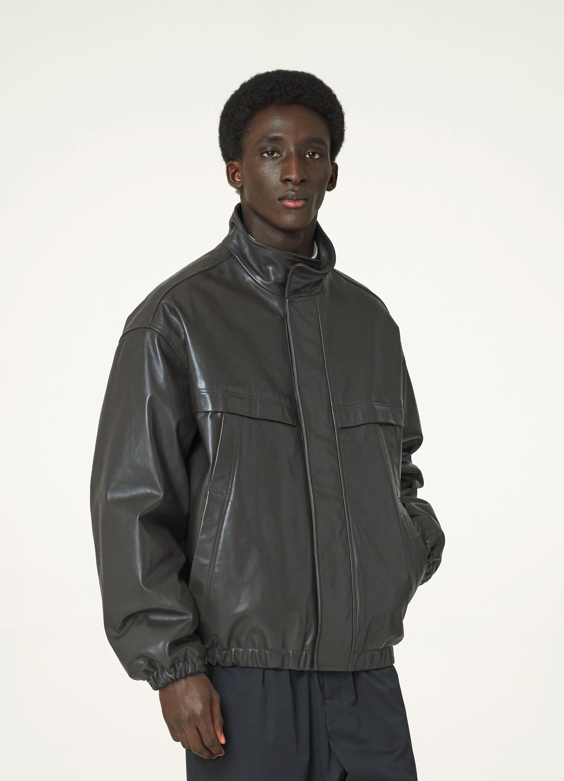 Lemaire BOXY LEATHER BLOUSON | REVERSIBLE