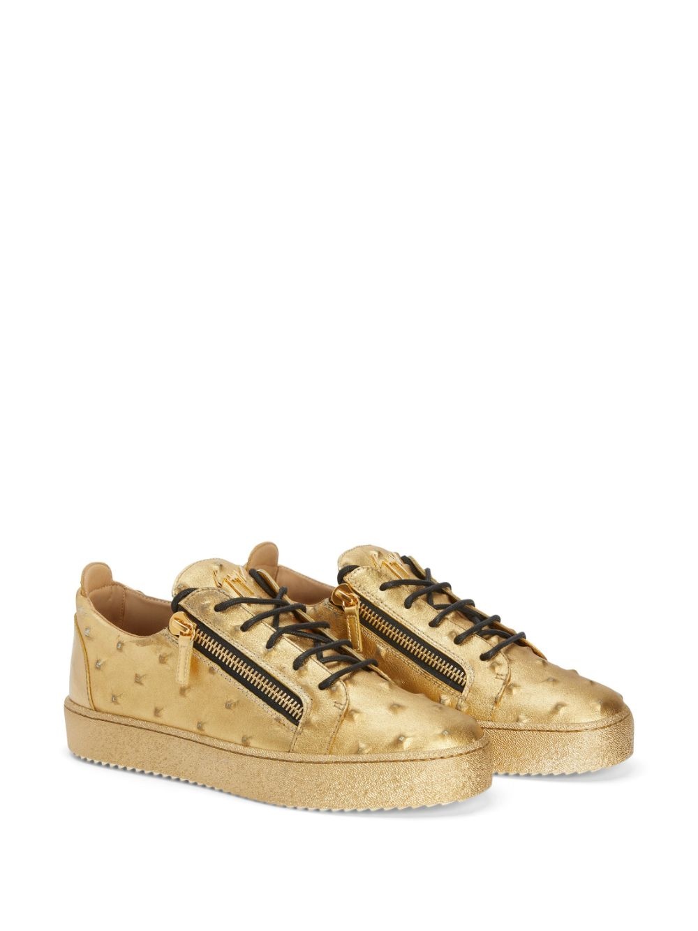 Frankie leather low-top sneakers - 2