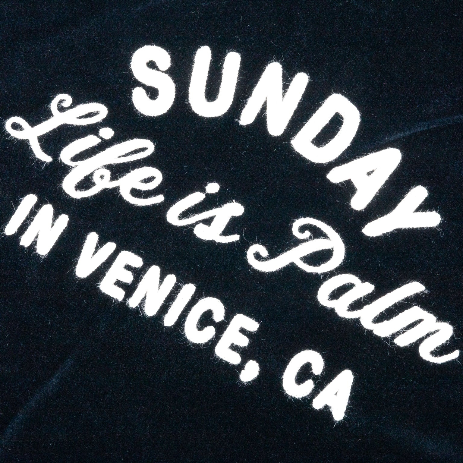 PALM ANGELS SUNDAY BASEBALL JACKET - INDIGO/OFF WHITE - 4