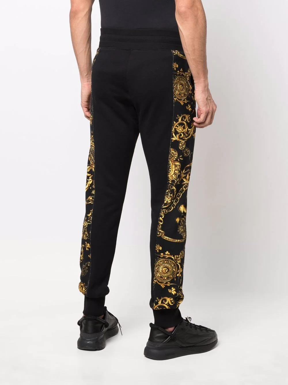 baroque-print track pants - 4