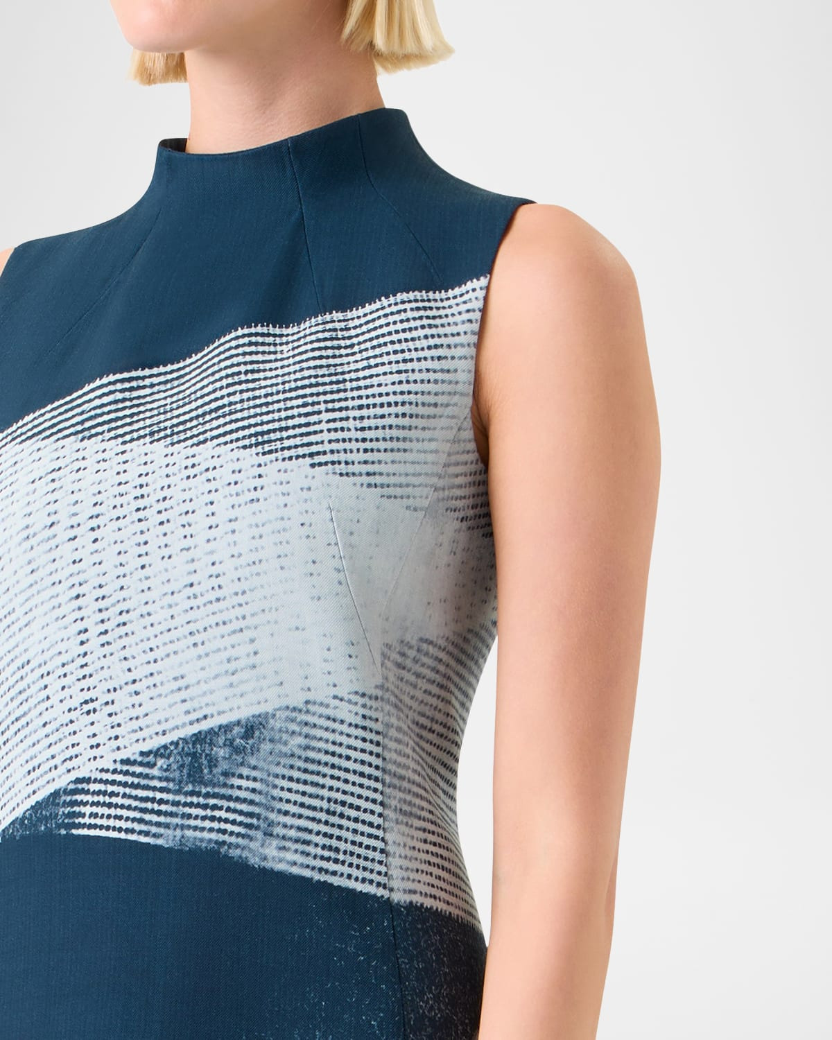Zig Zag Skimmer Sleeveless Dress - 5