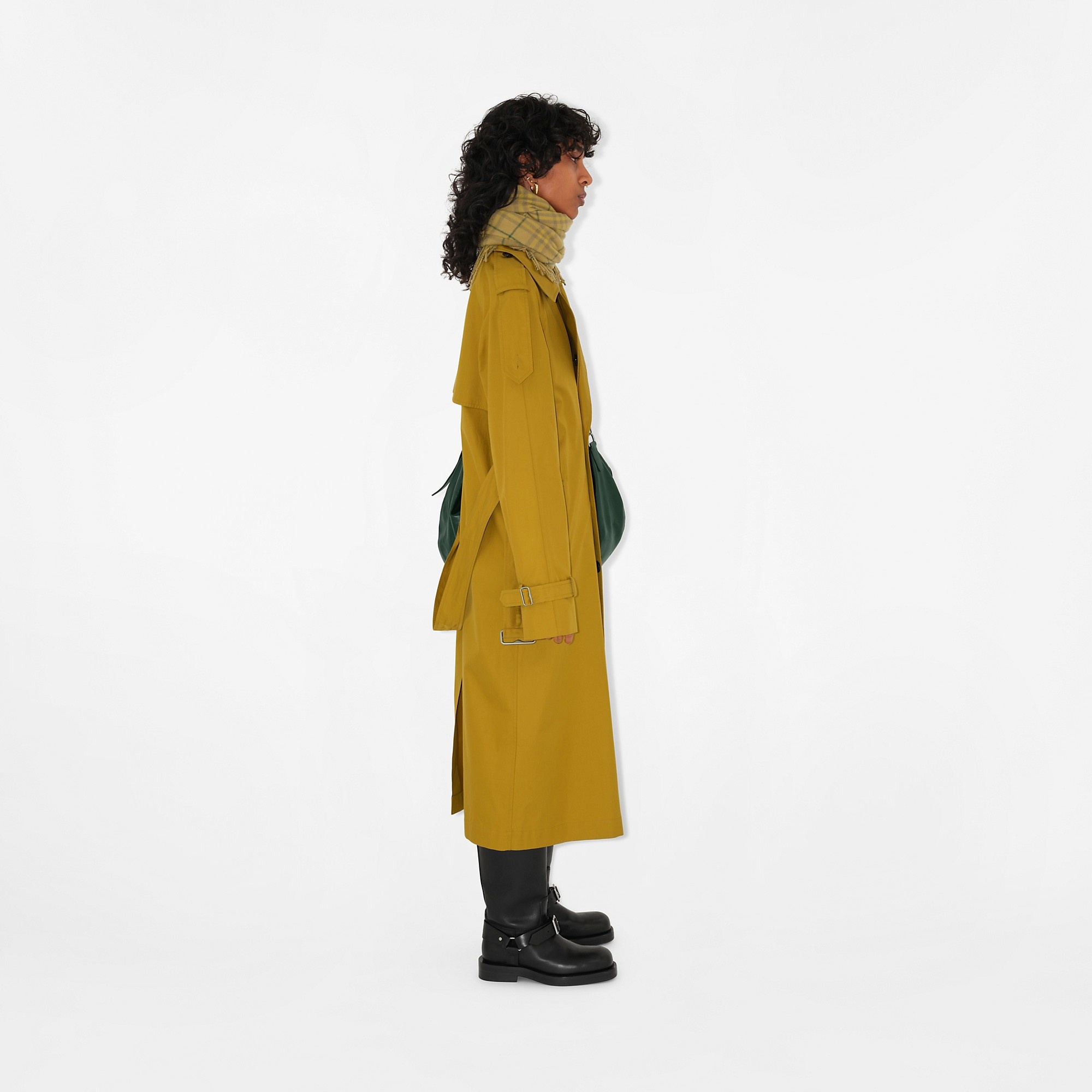 Burberry Long Gabardine Trench Coat | REVERSIBLE