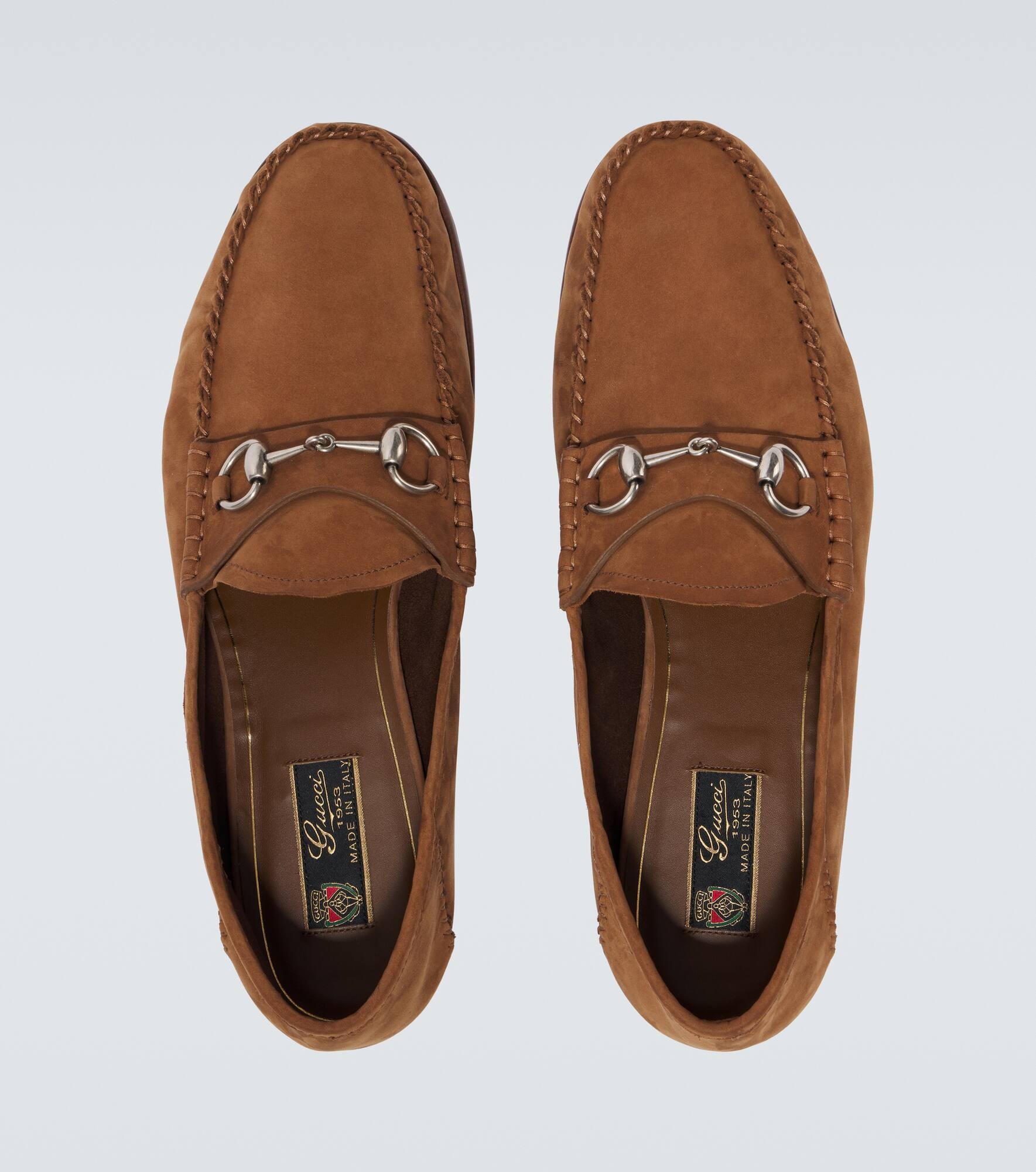 Gigi Horsebit suede loafers - 4