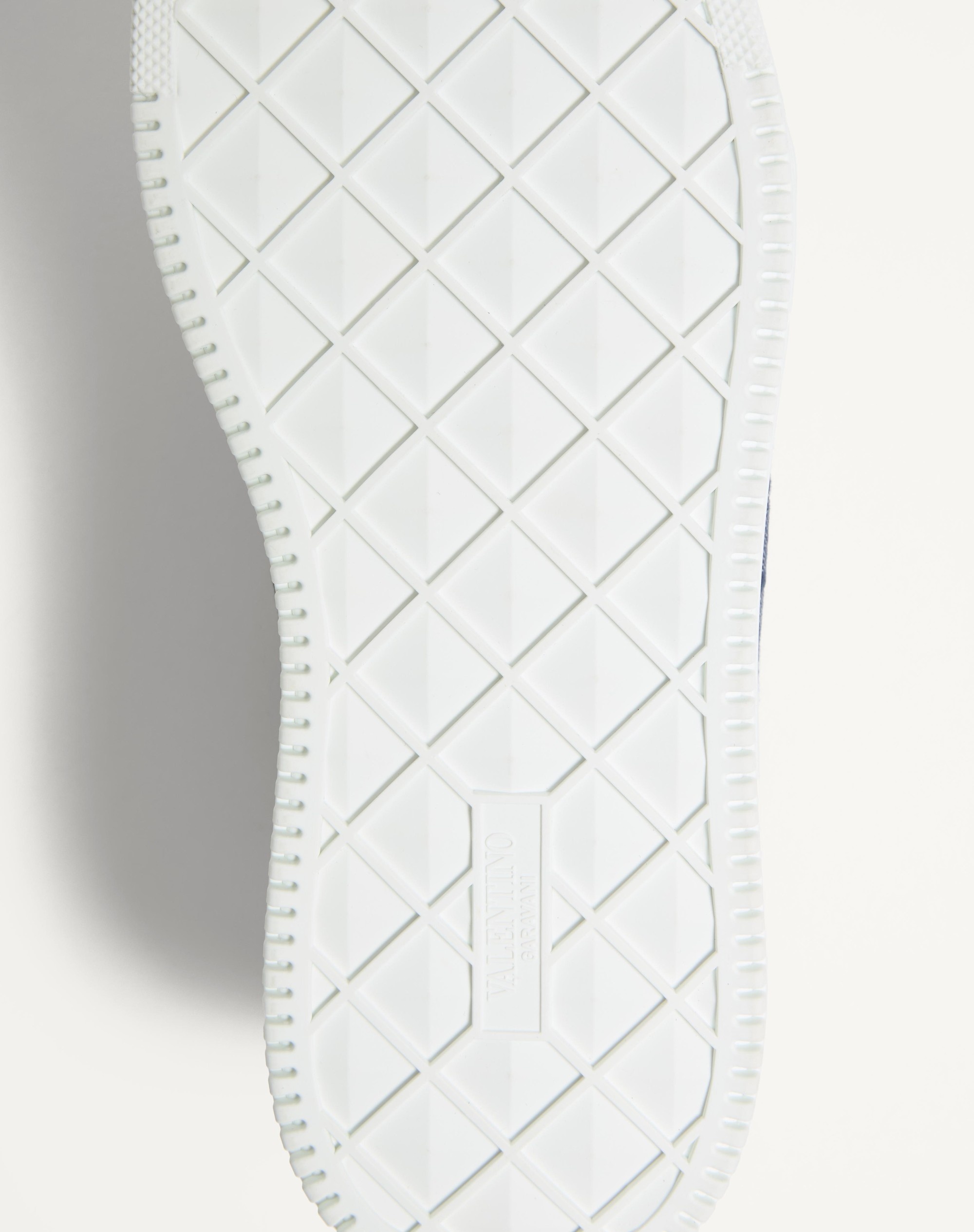 ONE STUD XL LOW-TOP SNEAKER IN DENIM-EFFECT TOILE ICONOGRAPHE JACQUARD FABRIC - 4