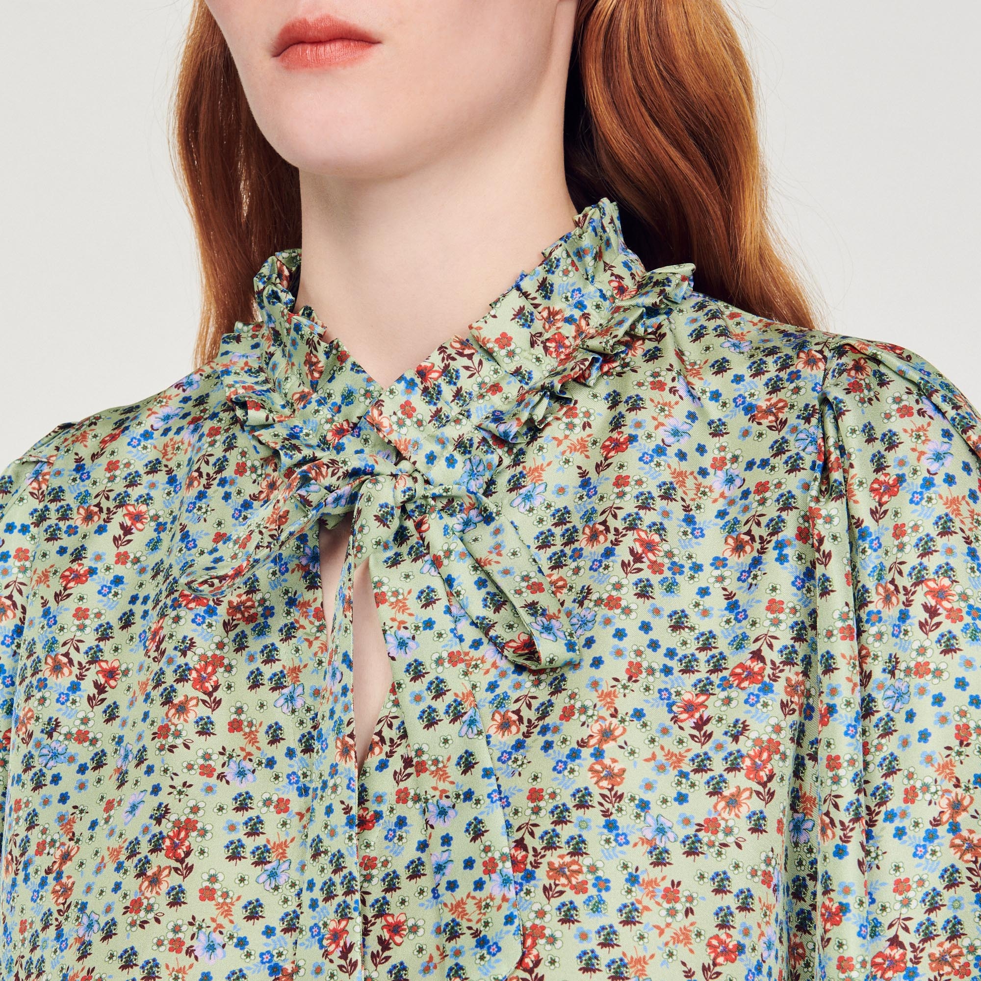 Flowing blouse with Liberty Flower print - 4
