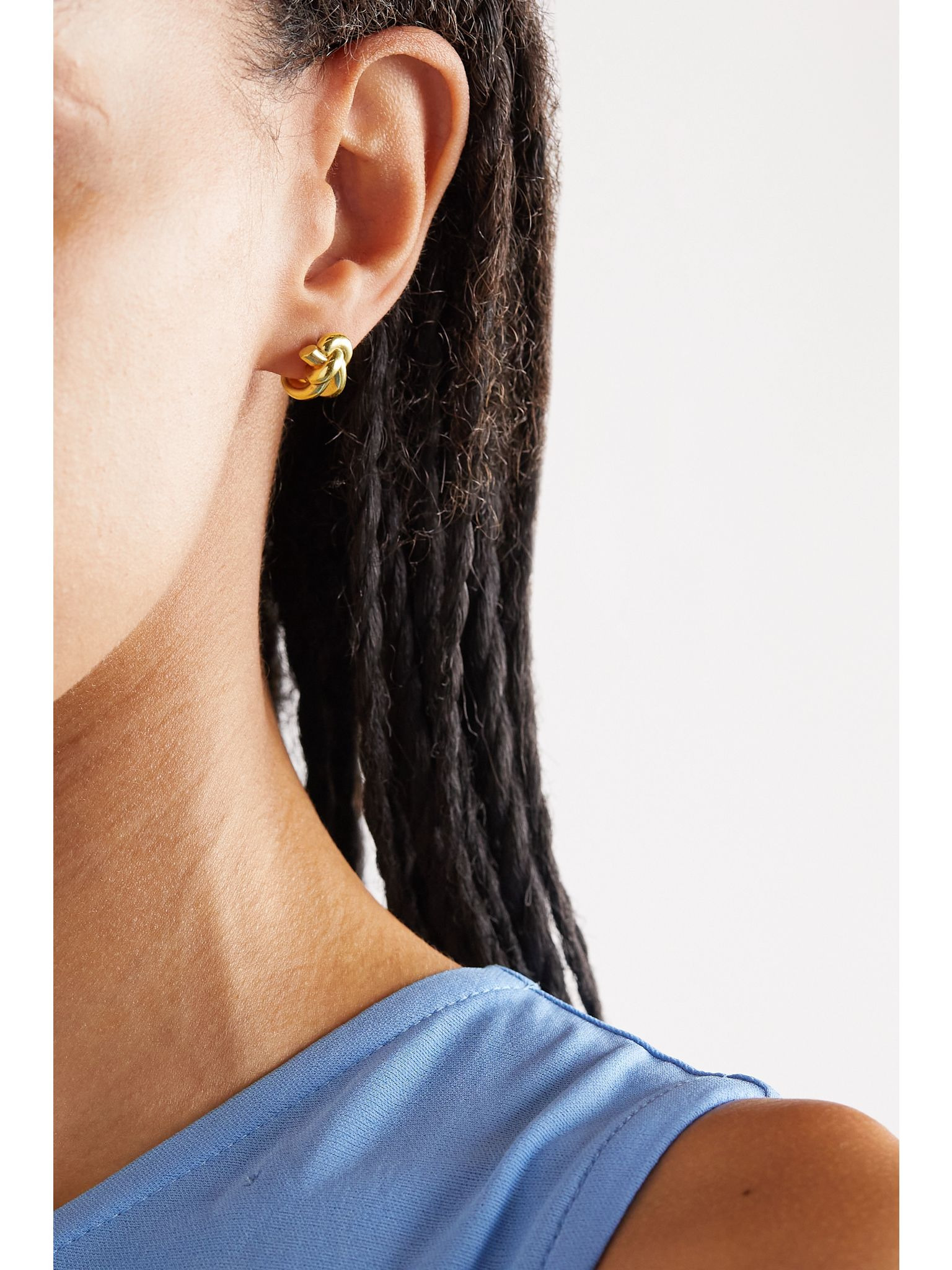 Gold-plated earrings Gold - 2
