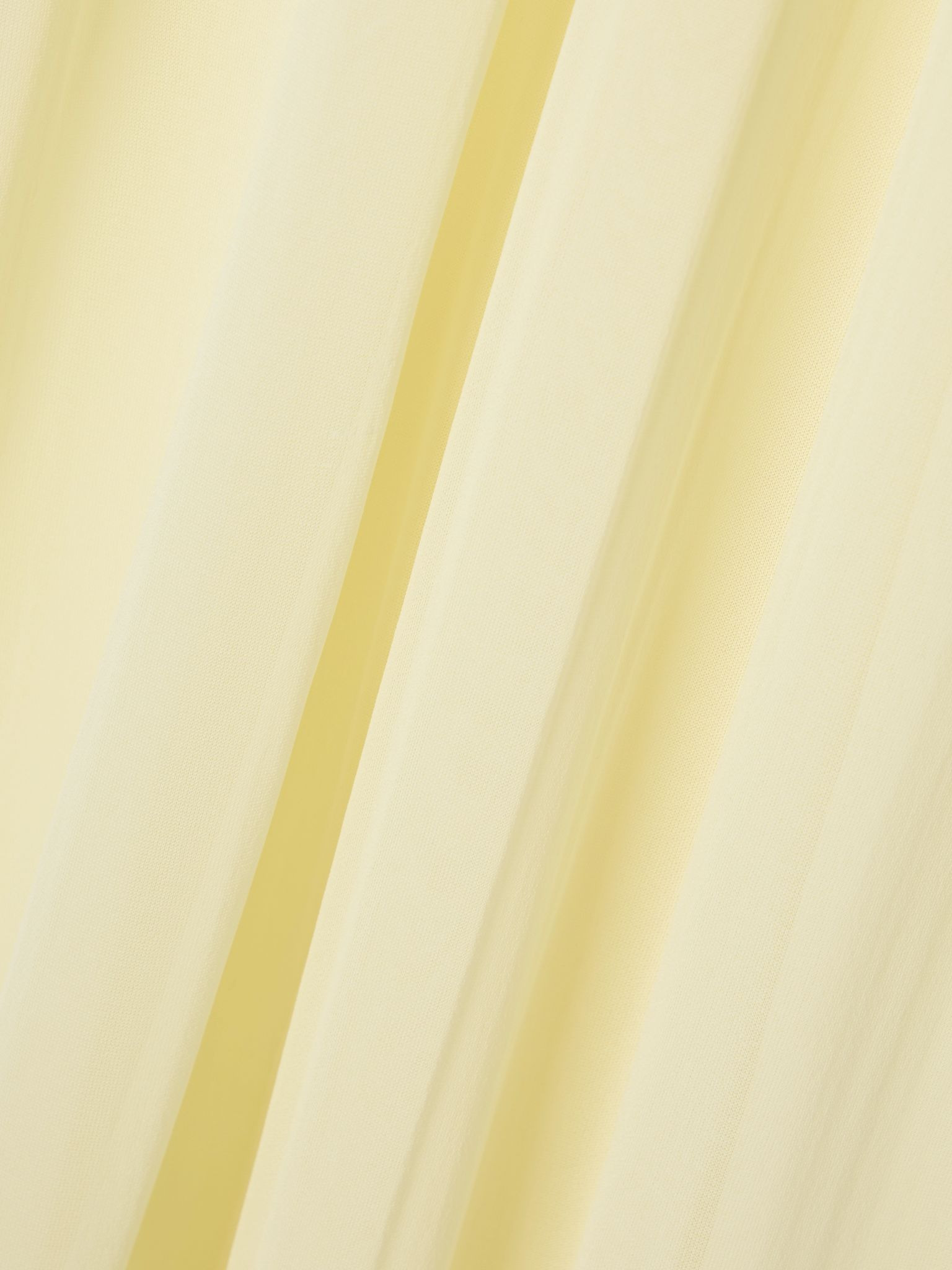 Pleated georgette peplum tapered pants Pastel yellow - 5