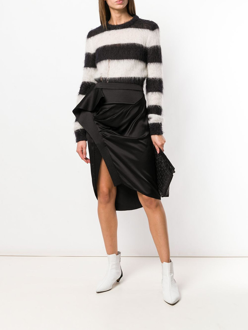 Givenchy asymmetric draped skirt outlook