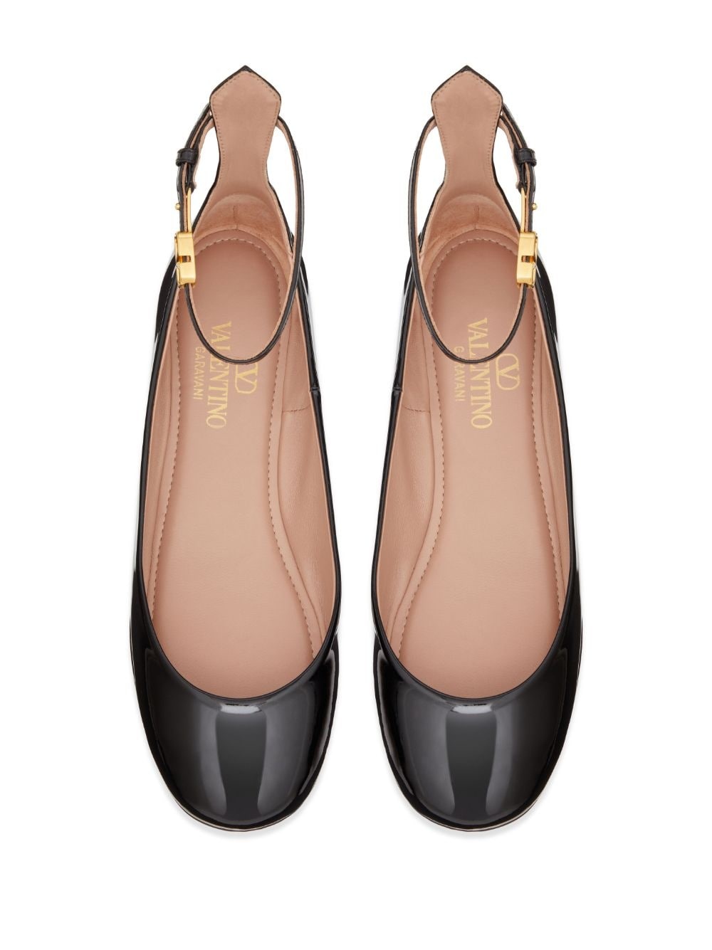 Tan-Go patent-leather ballerina shoes - 4