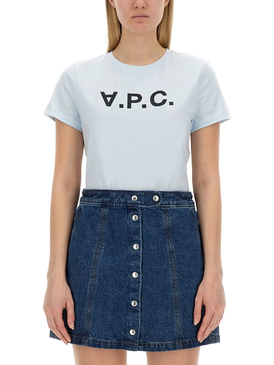 A.P.C. Women T-Shirt With Logo - 1
